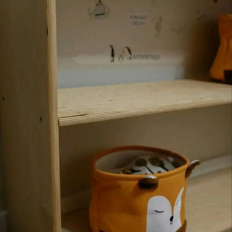 Kids Rack For Toys Books Games And More Decorate Your Own Way Or Keep It Natural Birch Plywood  length 93 cm,width 30cm,height 76cm New Shelves Wooden 3