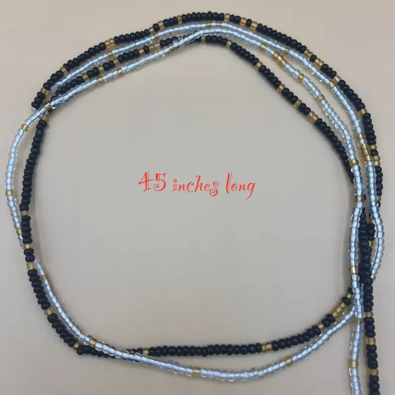 1 pc glass waist beads, tie-on, wax threaded tummy beads, for women and girlies 1