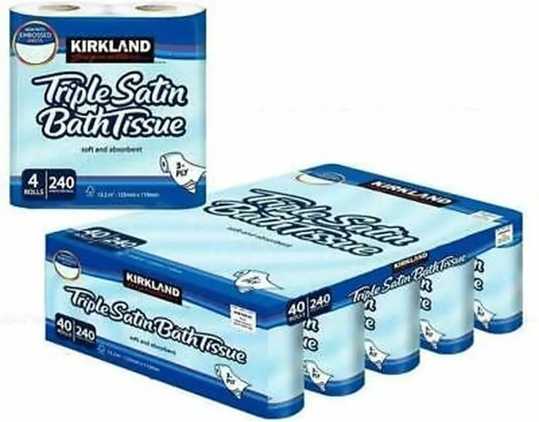 Kirkland Signature Soft Absorbent Premium Triple Satin Toilet Bath Tissue Paper