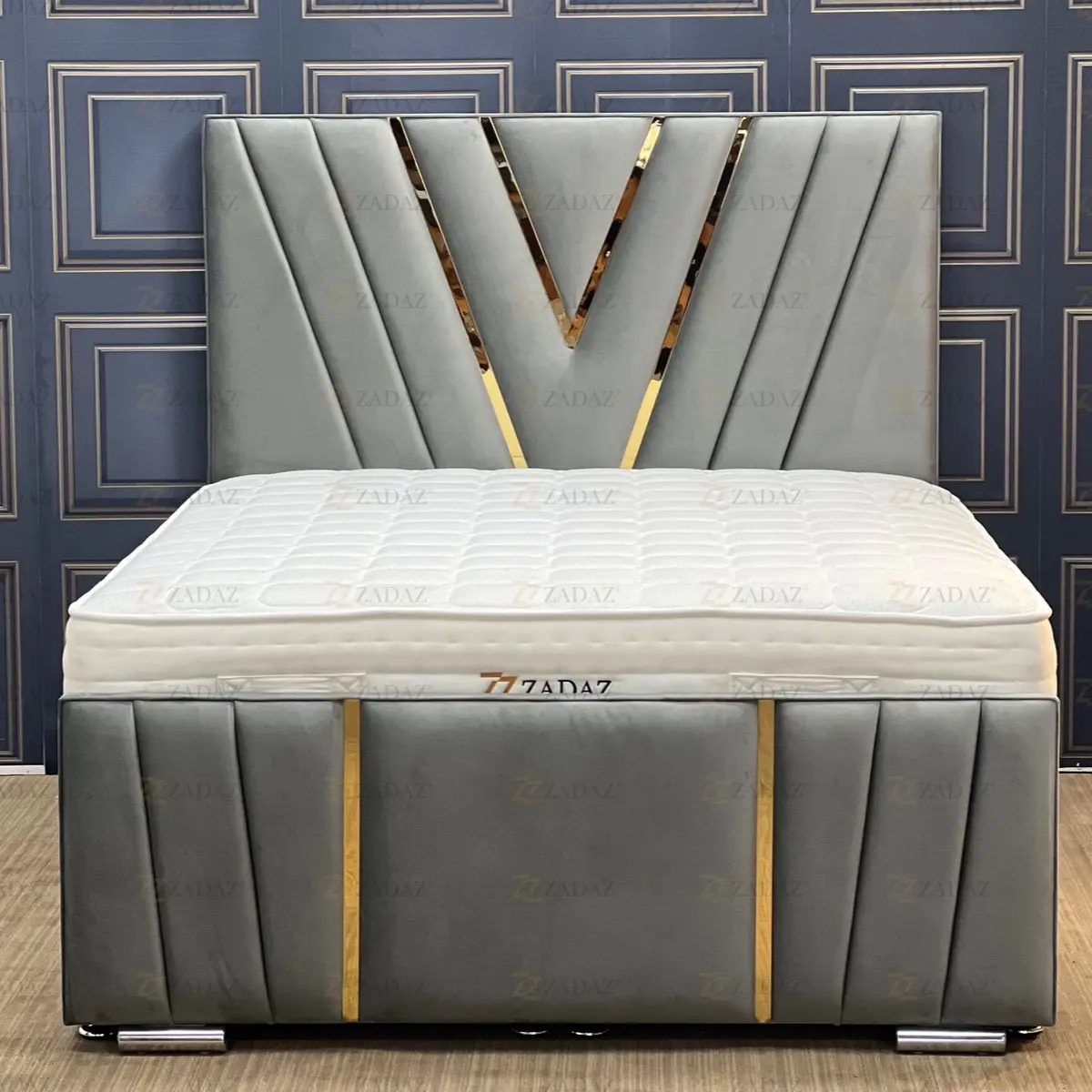 Victoria solid Mdf Gaslift ottoman storage bed frame