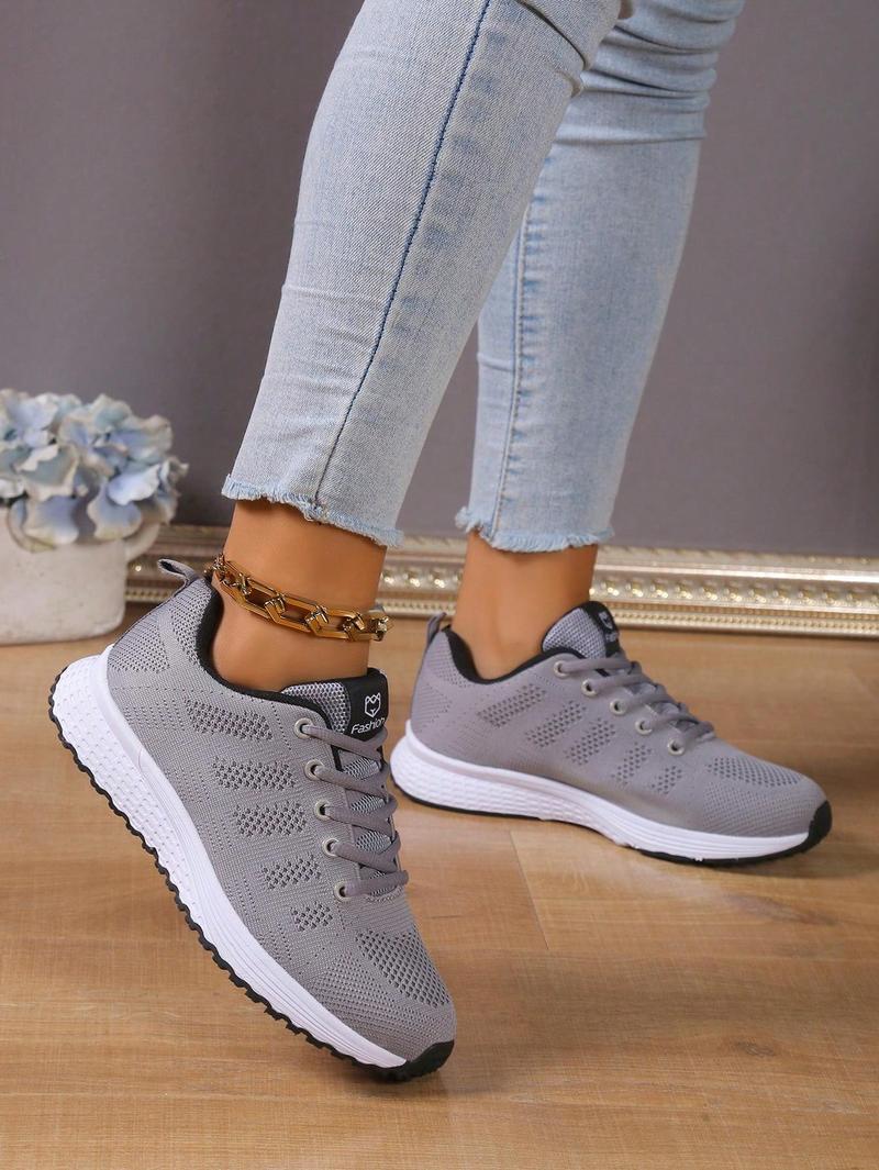 Product Introduction of 2023 Autumn New Arrival Plus Size Women's Sports Shoes, Fashionable Mesh Breathable Soft Sole Running Shoes, Wholesale Discounted Price Trainer Foot Wear 7