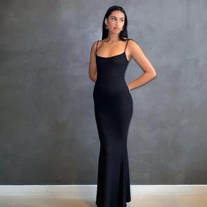 New Sexy Bodycon Tube Dress for Women - Solid Color Party Dress with Open Back & Hip-Hugging Design - Elegant Formal Style, beach vacation clothes for women Slim Womenswear