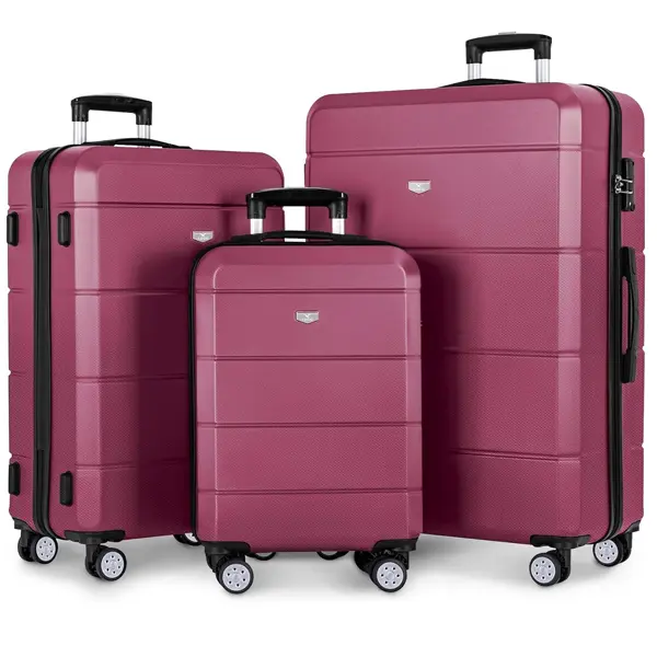 LUGG Travel Suitcase Set - Jetset 3-Piece Hard Shell Luggage, 20" 25" 28" Strong & Lightweight with Secure TSA Lock, Smooth 360° Wheels 5