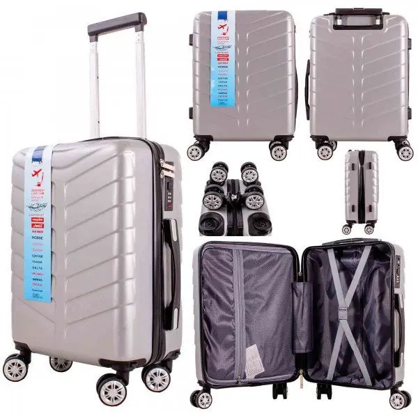 EasyJet Approved Underseat Suitcase - 45x36x20 - Detachable Spinner Wheels - Lightweight - Cabin Size - Luggage