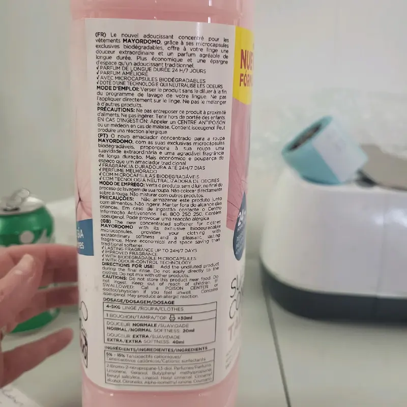 Mayor Domo Talco fabric softener 2