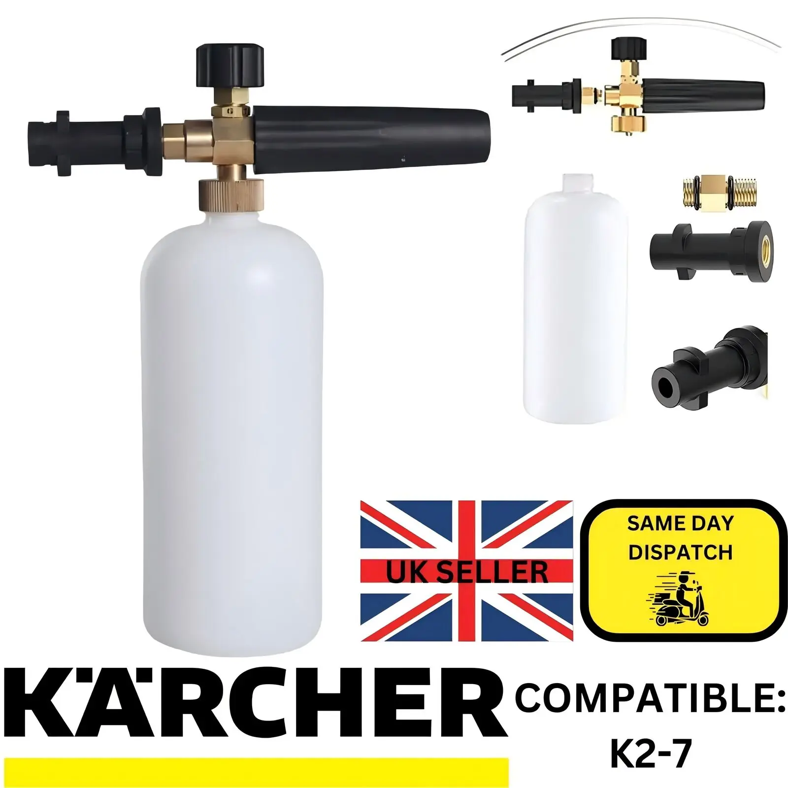 1L Snow Foam Lance Cannon Bottle for Karcher K2-K7 Car Pressure Washer Gun