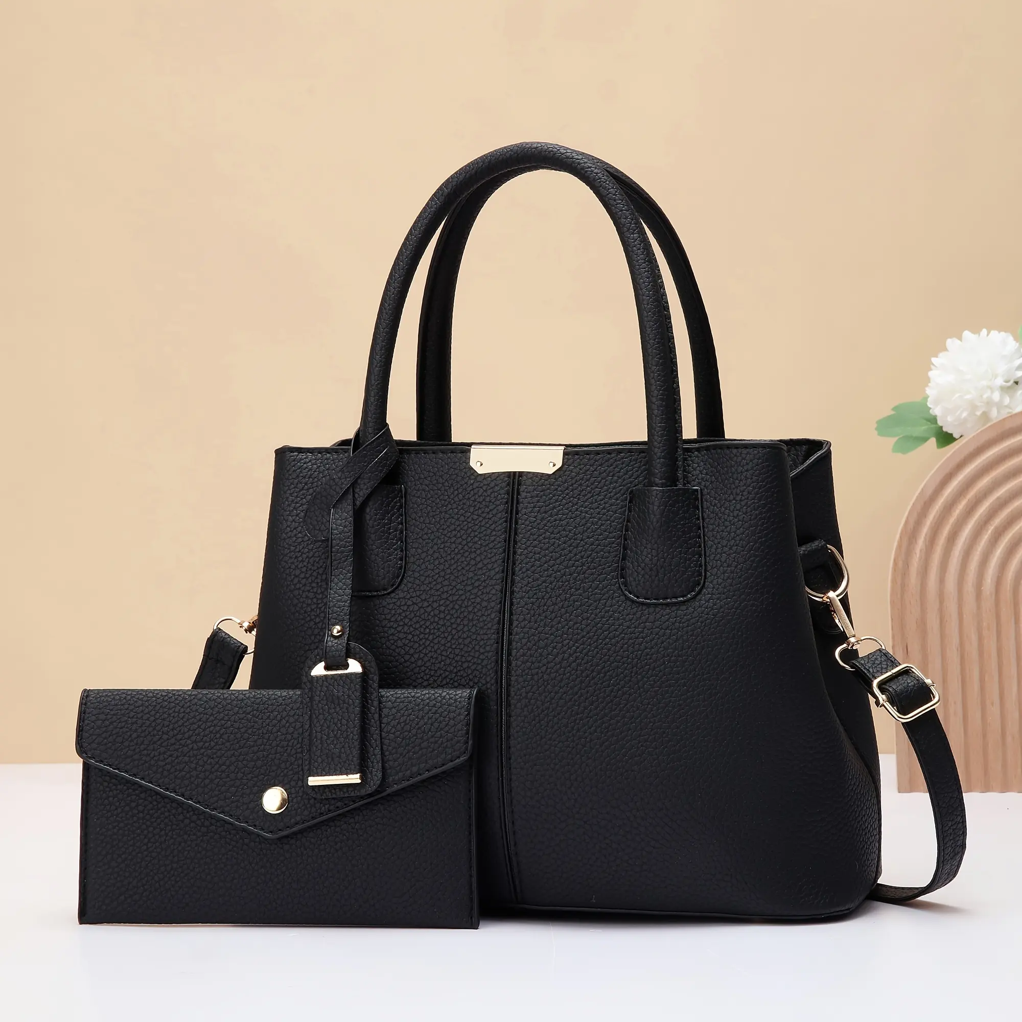 Mother's Day Gift Set for Mom, Multiple Pieces of Bags for Family Members, Simple and Elegant Letter Women's Bag, Can Be Carried or Crossed Shoulder, Easter
