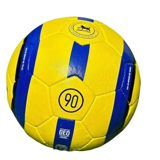 T90 Premier Football League Soccer Ball Size 5 Match Ball Yellow & Blue