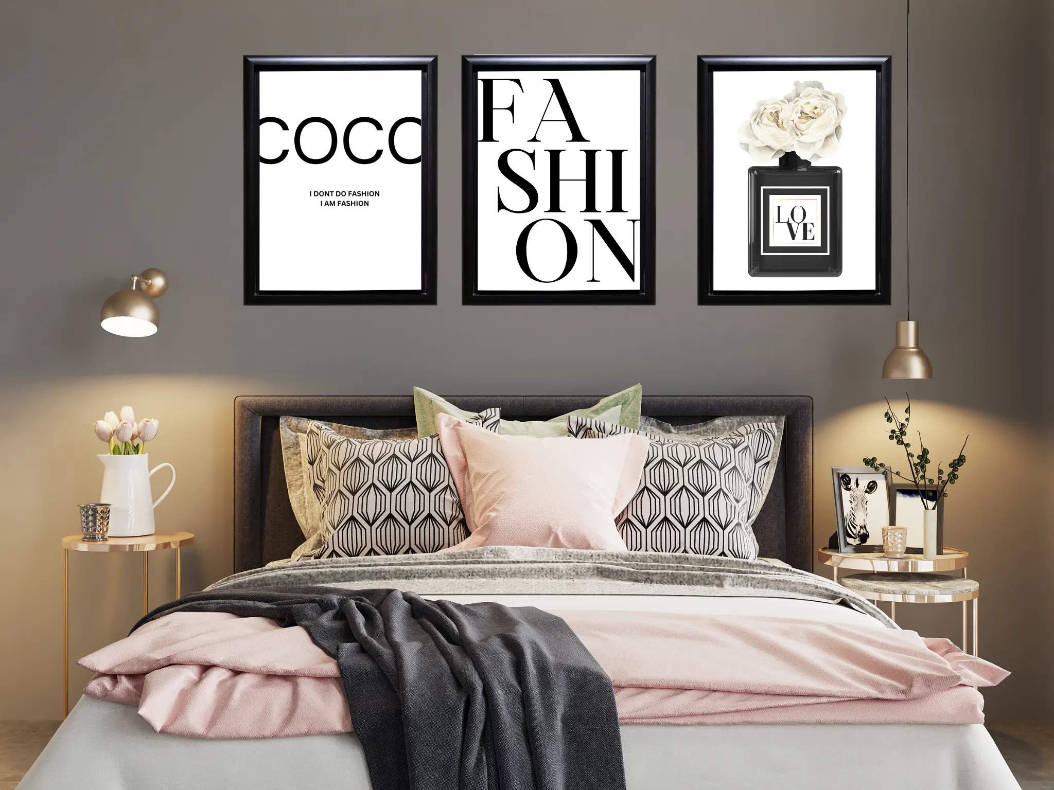 Set of 3 fashion wall posters, prints, wall prints, bedroom wall prints. Decor Decoration Glossy Pack Gift Ornaments Artistic Photo fashion prints beauty poster etsy