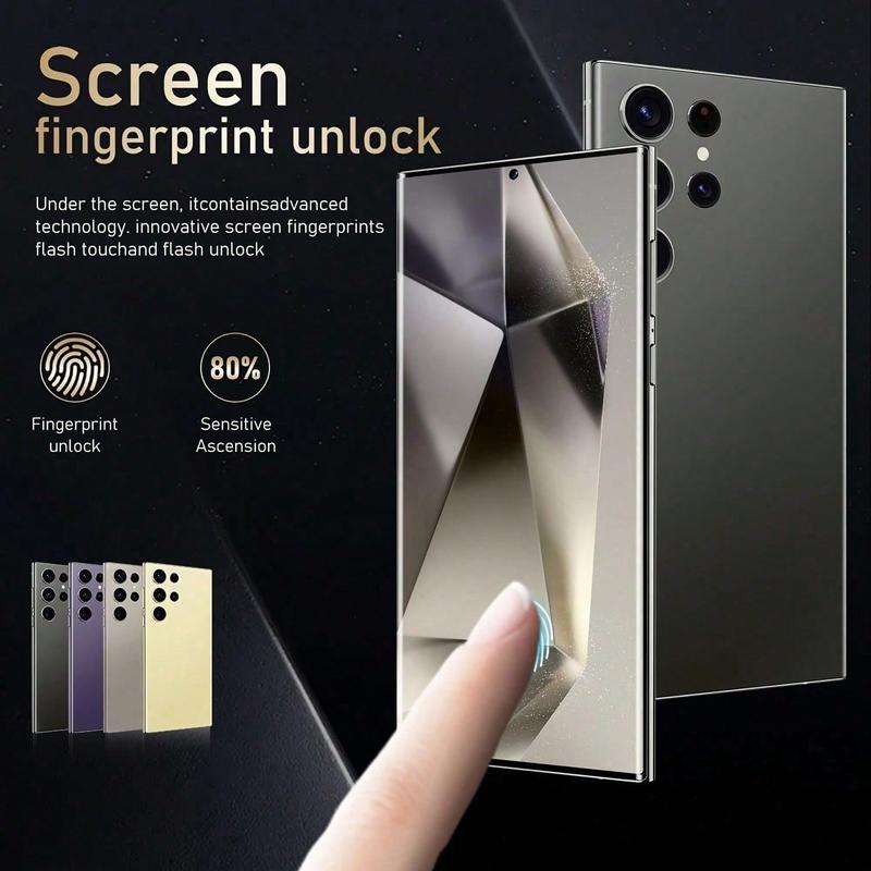 Unlock New S24 Ultra Smartphone Unlocked 7.3-inch HD 5G Gen3 16GB+1TB Android 14 8000mAh 70+108MP Phone Facial Recognition Camera Communication Device Flash Game Memory Christmas Multi Color Galaxy Phone telephone backup  phone 2