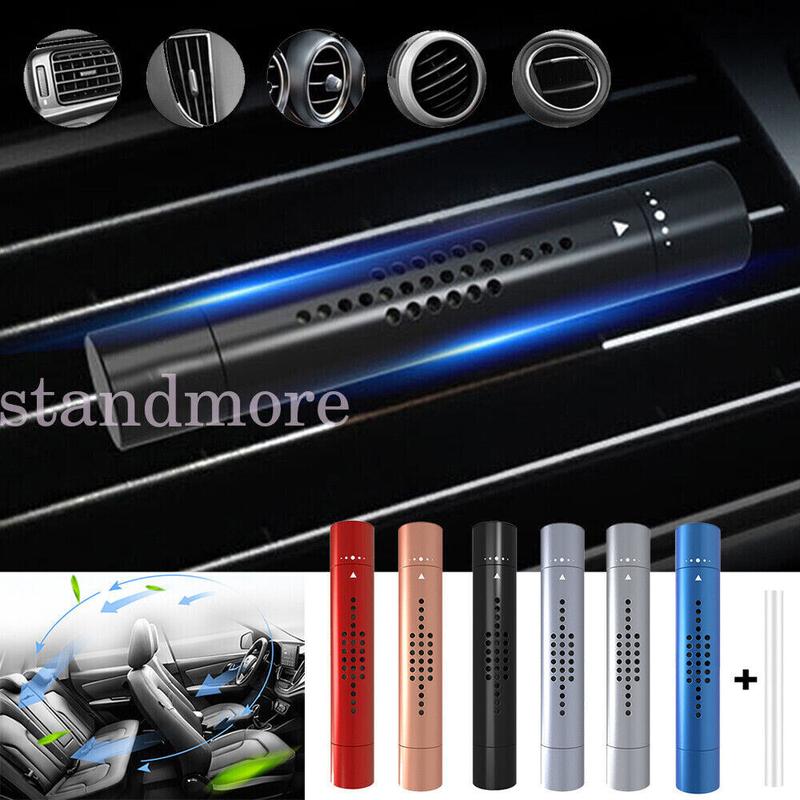 Car Air Vent Freshener Blue Clip Perfume Diffuser & 3 Aroma Fragrance Sticks 0