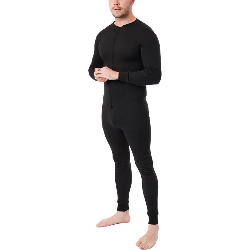 Mens Adults Thermal Underwear Onesie Thermal All In One Overall Body Suit Long Cotton Menswear 4