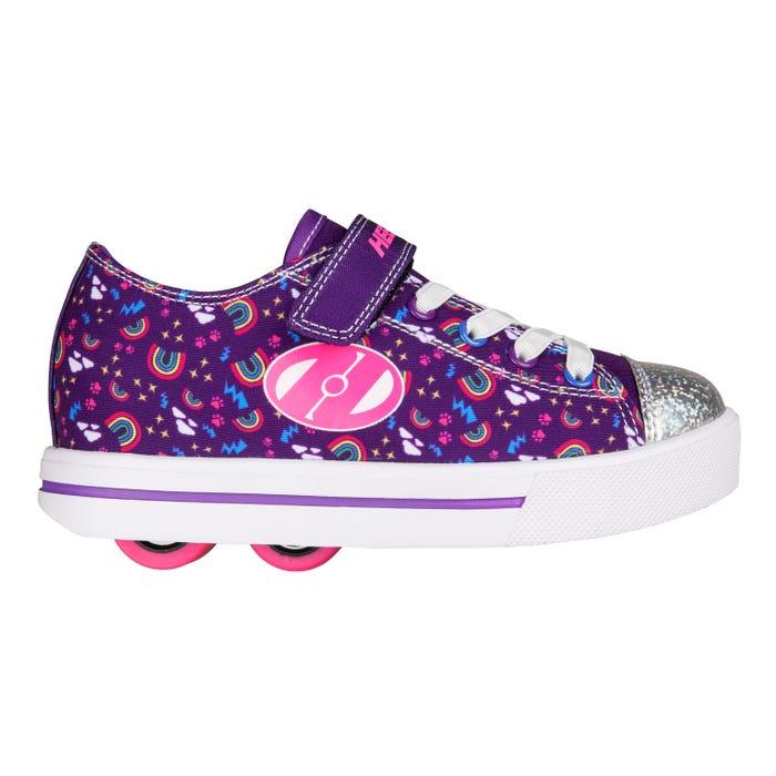 Heelys X2 Snazzy Girls shoes Purple / Multi / Rainbow 1