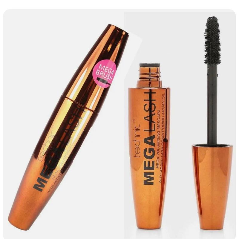 Technic Mega Lash Volumising Mascara With added lash conditioning And Argan Oil Makeup Cosmetic 0