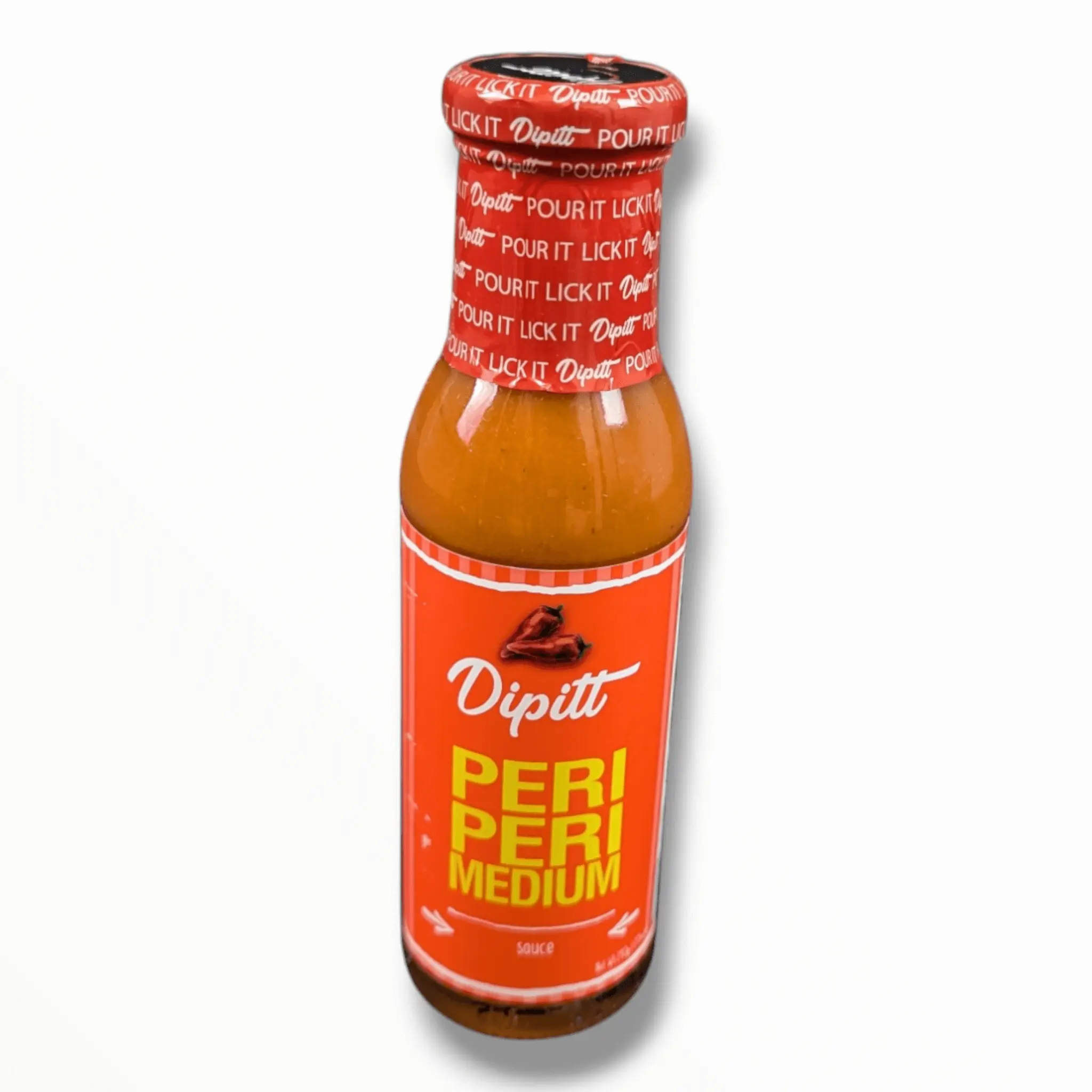 Dipitt Peri Peri Medium Sauce – Authentic Peri Peri Flavor, Halal, No Artificial Flavors, 300g