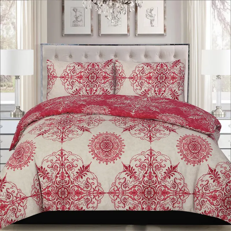 100% Rich Cotton Duvet Quilt Cover Bedding Set Double King & Super King Size 1