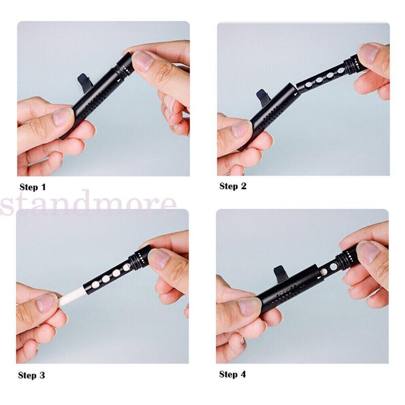 Car Air Vent Freshener Blue Clip Perfume Diffuser & 3 Aroma Fragrance Sticks 4