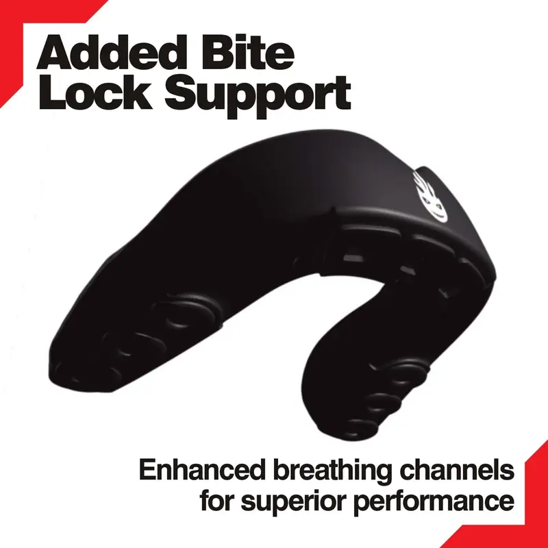Gum Shield Adult Youth & Junior Premium Boil & Bite for Contact Sports Including: Mouth Guard Boxing, MMA, Gum Shield Rugby, Football, Lacrosse, Hockey, Karate & Martial Arts Mouthguard 1