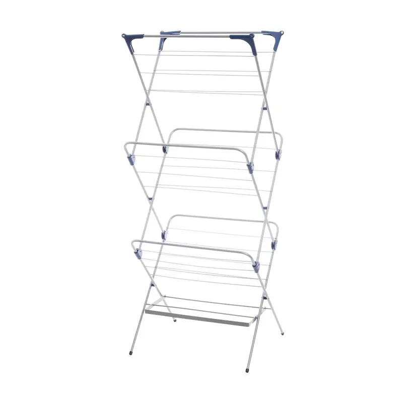 Foldable 3 Tier Clothes Dryer Airer with Metal Lock for Laundry Drying rack Star Steel 1