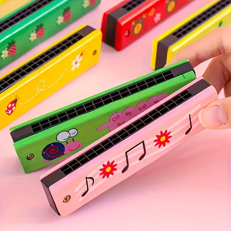 [16-Hole Harmonica for Youngsters] 16-Hole Harmonica Musical Toy for Youngsters - Perfect Beginner's Gift for Christmas, Halloween & Birthdays (Color Varies), Perfect for Winter, New Year 1