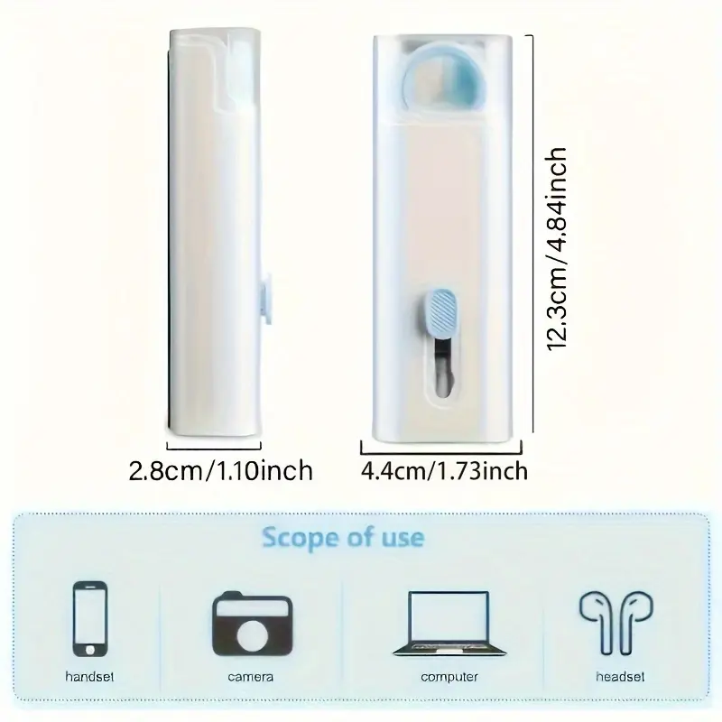 1-2 DAYS SHIPPING - 7-in-1 Cleaning Kit For Keyboard, Earphone, Screen, Small Cleaning Brush, Household Cleaning Tools For Earphone Phone Keycaps Cleaning, Crevice Brush, Cleaning Supplies, Cleaning Tool,Cleaner Silicone Set Box , Fleece, Sponge, Slide 6