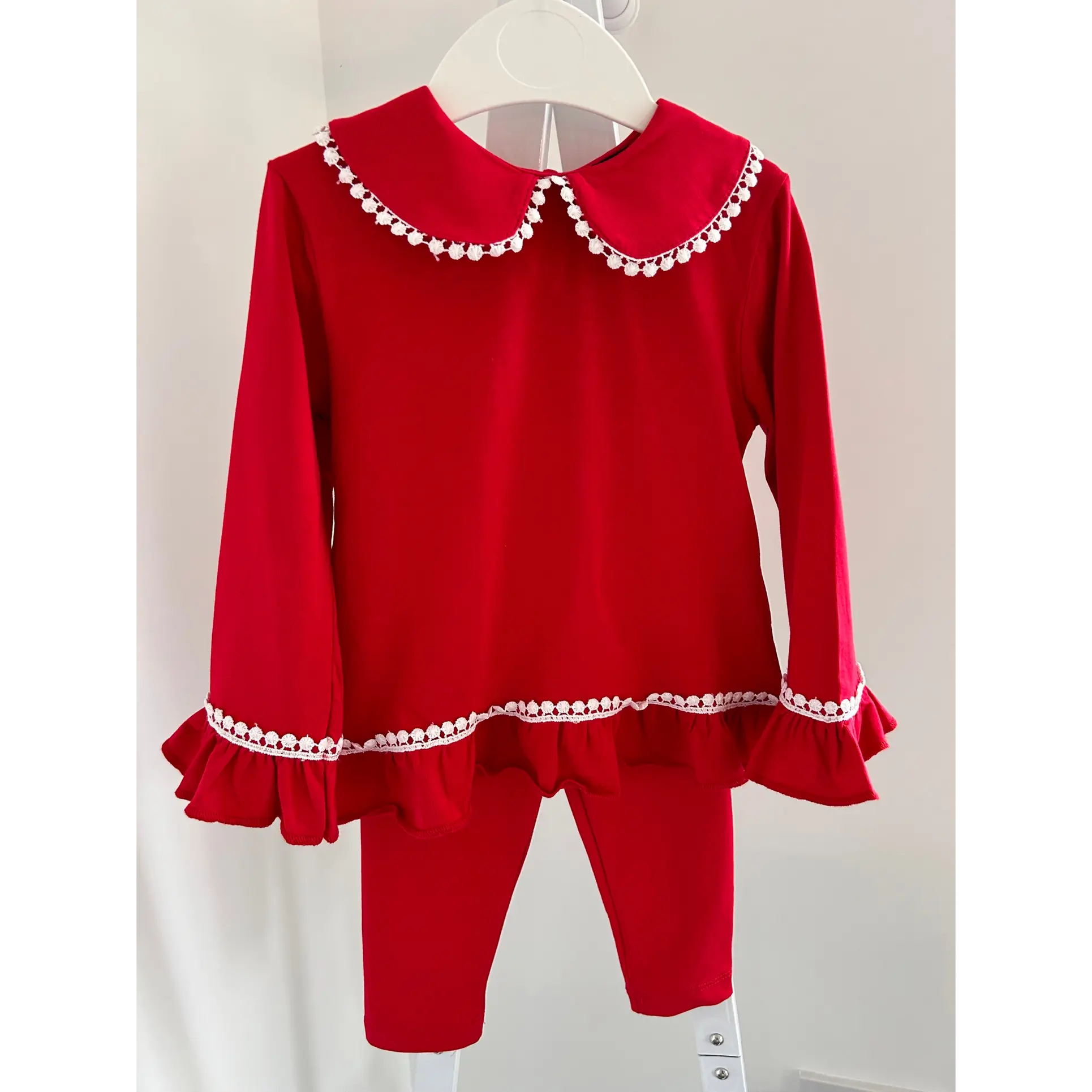 Red Frill Lounge Set