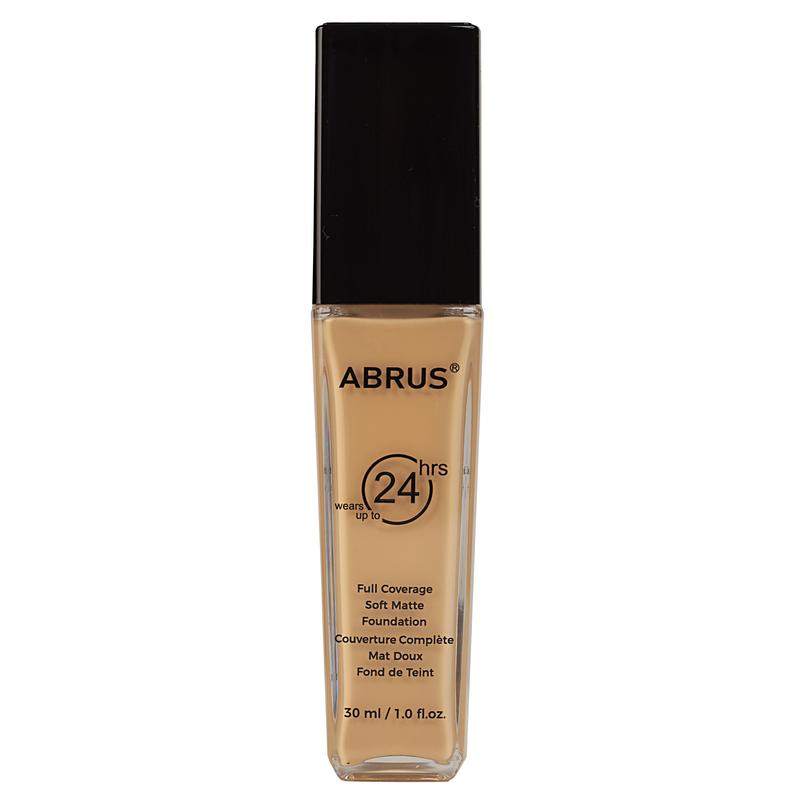 ABRUS Foundation Makeup - Flawless Matte Liquid Foundation for Full Coverage up to 24 Hours (A04 Buff Beige, 30 ml) 1