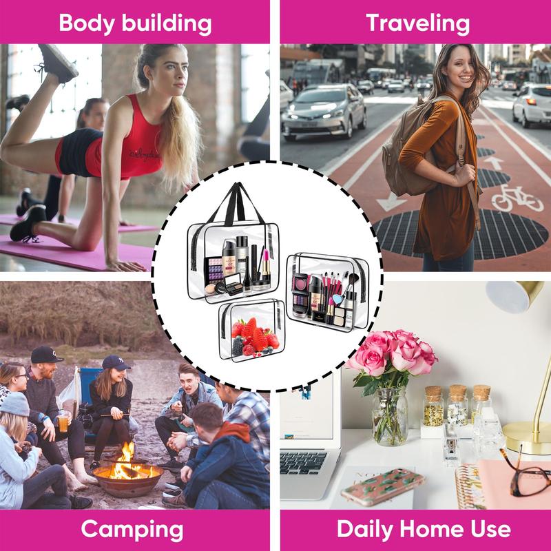ASAB Transparent PVC Travel Organiser Bags 3PC 7
