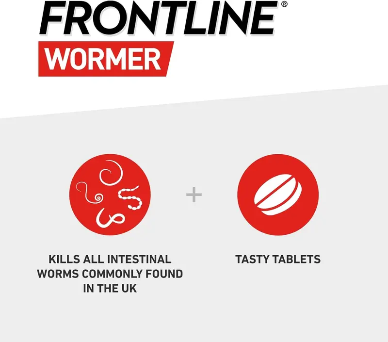 FRONTLINE WORMER - XL Worming Tablets for Dogs - 2 Tablets 6