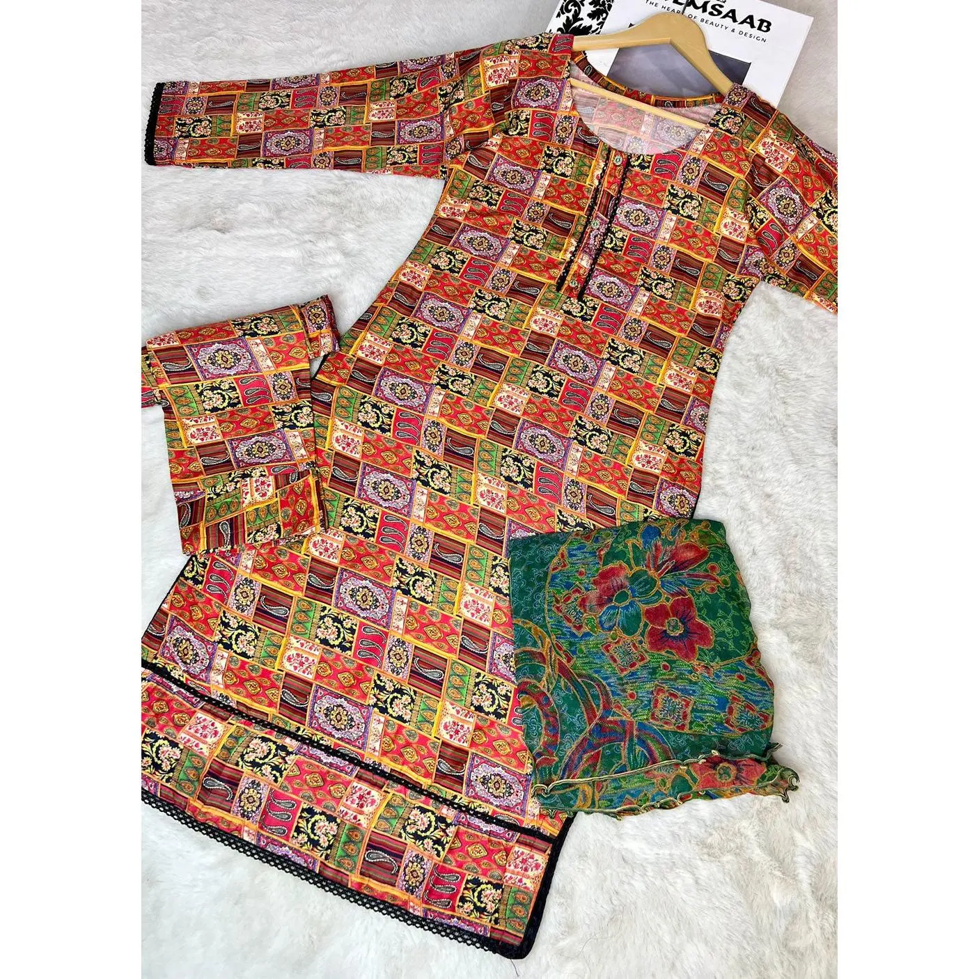 ASK906 Readymade Linen 3 Piece Suit
