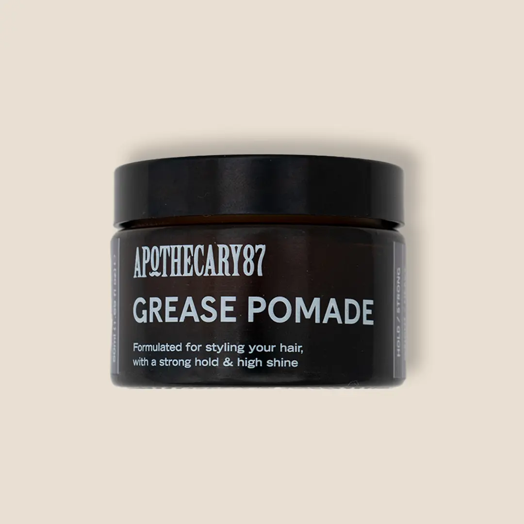 Apothecary 87 Grease Pomade | High Shine Finish, Strong Hold, Heavy Weight | 50ml