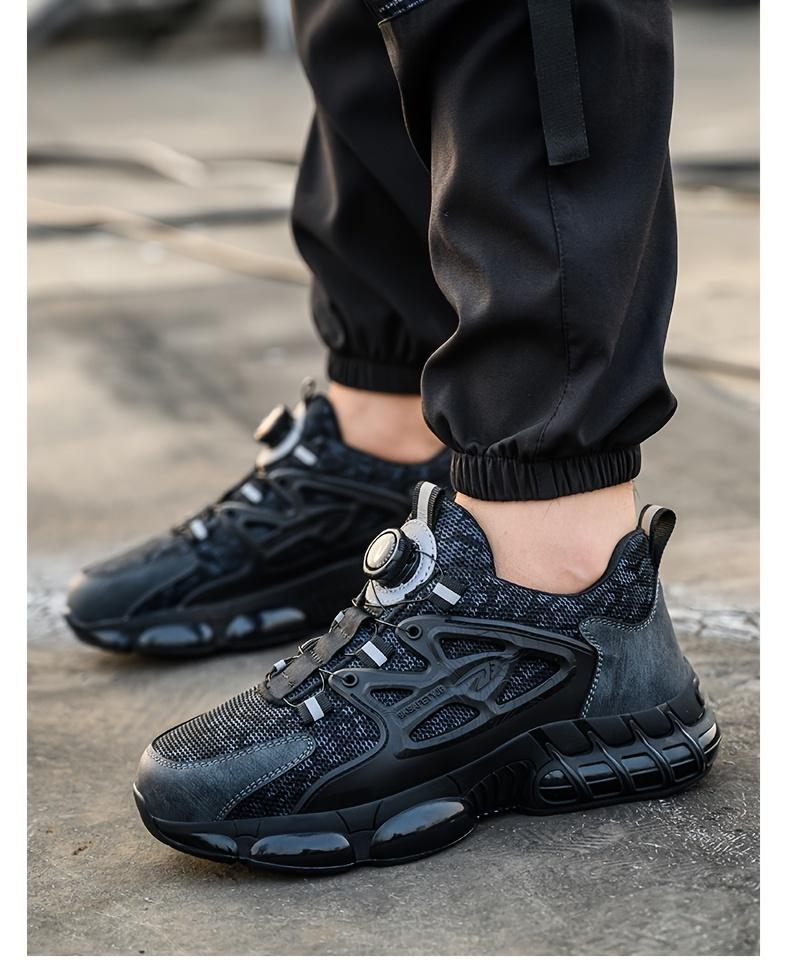 Product Introduction of Safety Composite Toe Sneakers for Men & Women, Lightweight Non-Slip Work Shoes, Air Cushion, Low Top, Fabric Upper, PVC Sole, Round Toe, for Hiking, Outdoor, Daily Wear, All-Season 10