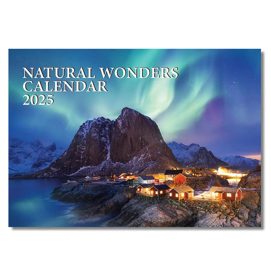 Papa Prints 2025 Natural Wonders Wall Calendar Stunning Month-to-View for the Whole Family