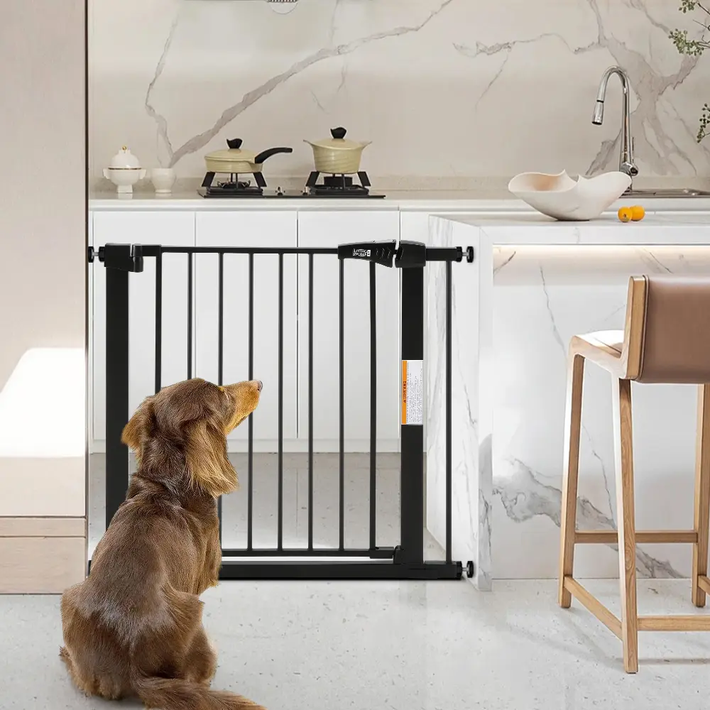 Livingandhome Pressure-Fixed Stair Gate Safety Gate