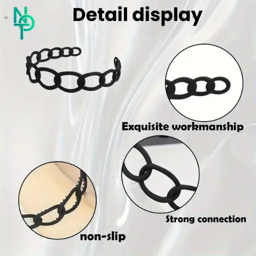 9pcs Fashionable Hair Hoop set | Multicolor Stylish Hair Hoop | Headbands with Comb | Hairbands for Women and Girls | UK Seller | Ready to Ship 3