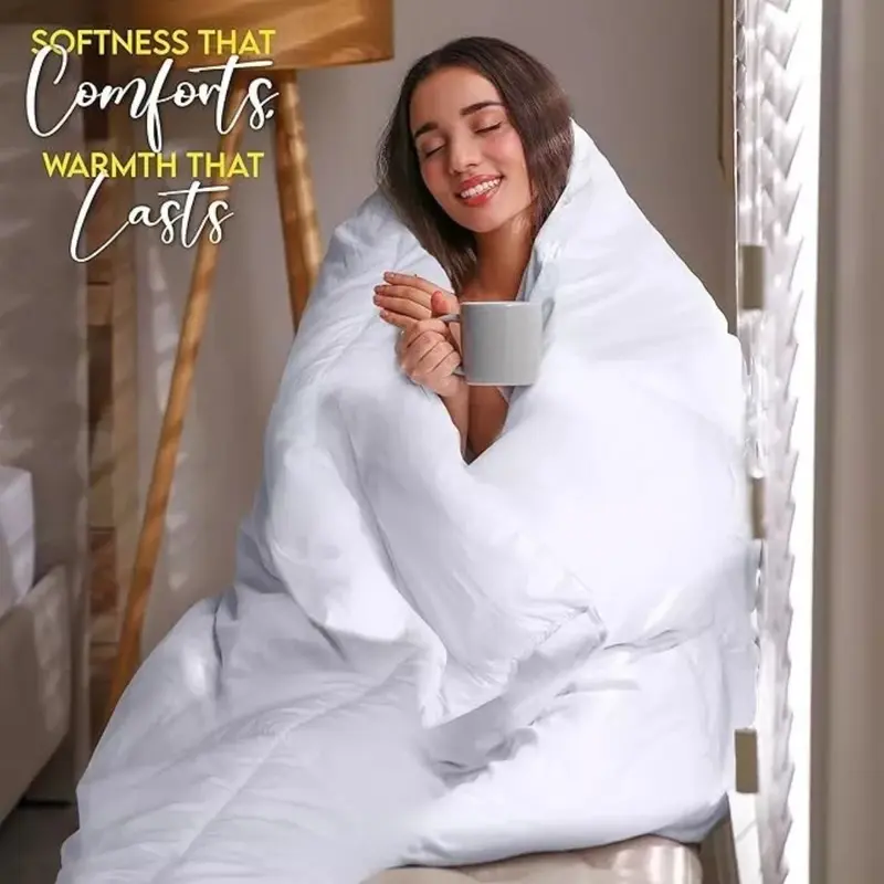 MicroFiber Duvet Quilt 16.5 Tog Extra Deep Hotel Quality - All Sizes, White 4
