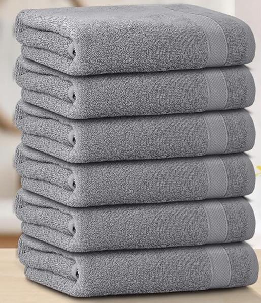 Luxury Quality Pack of 6 Hand towels, Super Soft & Quick Dry Hand Towels 50x90cm Best Bargain Price 7