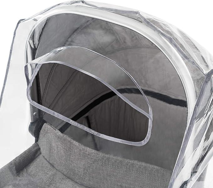 Product Introduction of Universal Grey Rain Cover for Pram Carrycot (Hauuck, Joie, ABC-Design etc.) - Air Circulating, Water Resistant and Durable Baby Protection Rain Shield 4