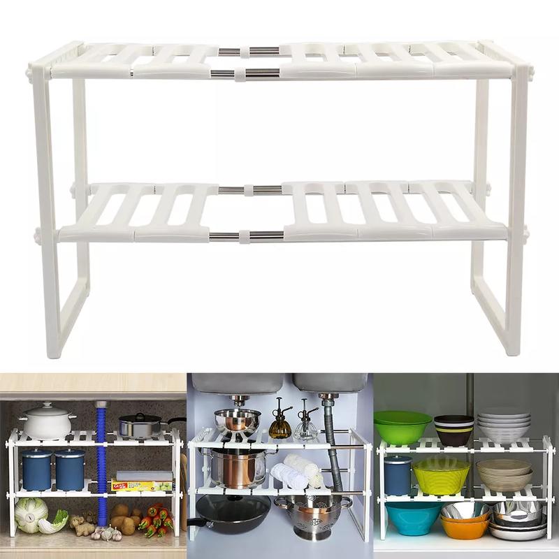 Product Introduction of FastnFurious Shop Under Kitchen Sink Shelf Storage Bathroom Cupboard Rack Cabinet Organiser Holder under sink storage organiser, kitchen cupboard rack, adjustable shelf organiser, bathroom storage rack, under sink shelf unit, cabinet organiser holder 8