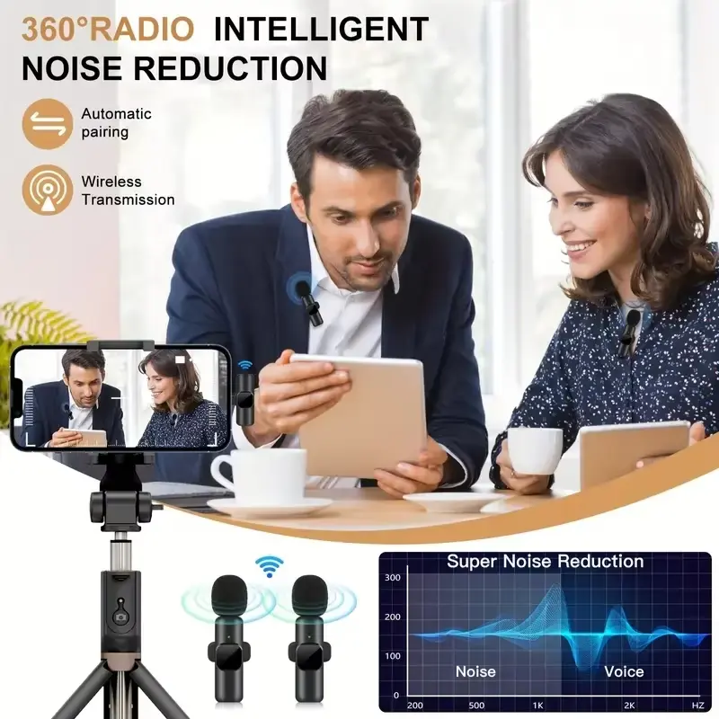 K9 Charging Model Portable Mini Wireless Tie Microphone Lavalier Mic For Apple iPhone ios Android 3.5mm Mobile Cell Phone Interview Recording tiktok  microphone 5
