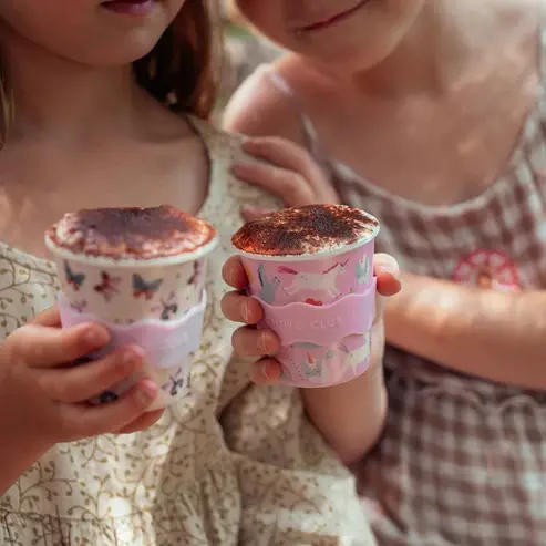 Pink Unicorn Babychino Cup 4oz Toddler Babyccino 120ml cup with lid 1
