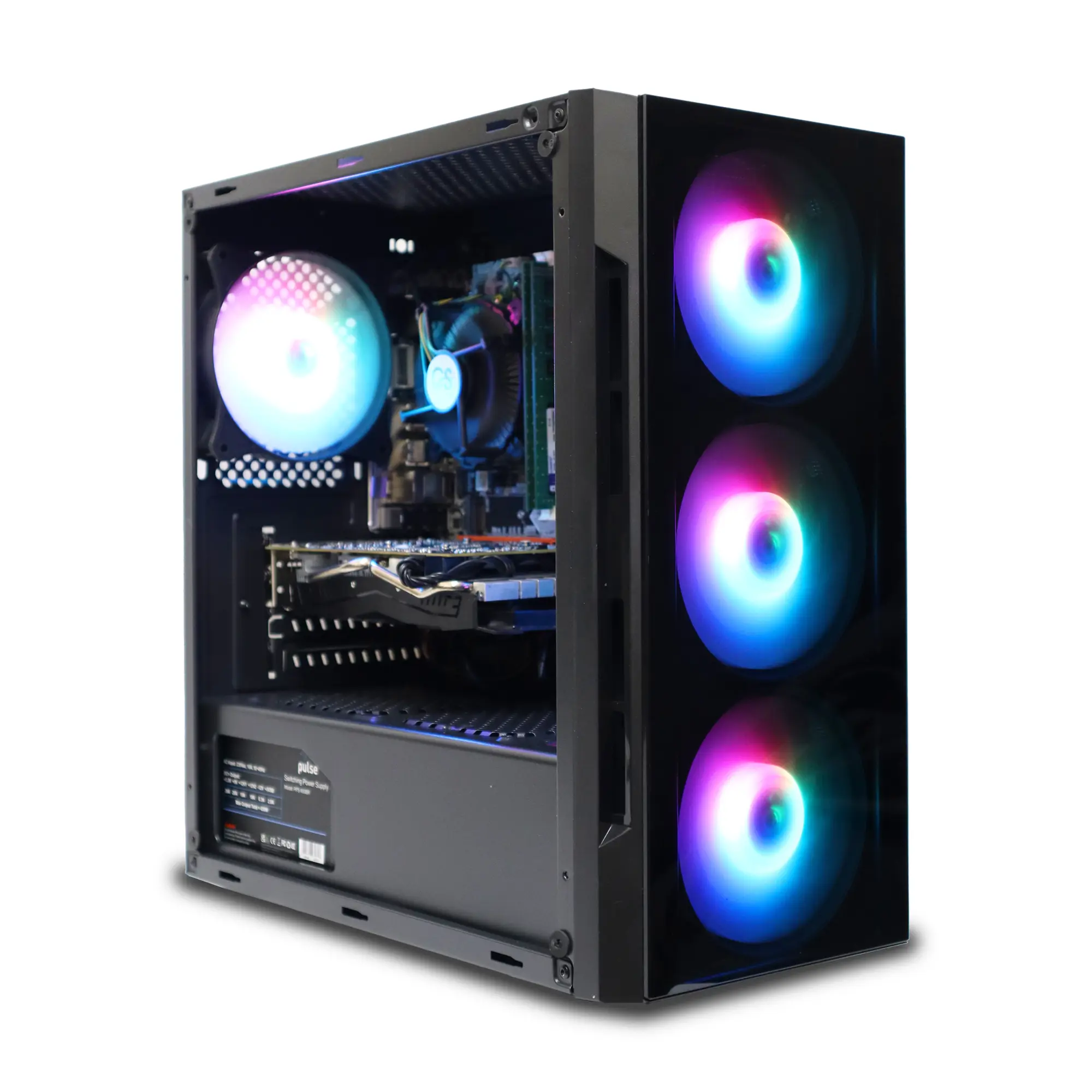 Fast Gaming PC  AMD Ryzen 5 8600G - 16GB DDR4 RAM, 1TB M.2, NVIDIA 6GB RTX 3050 Windows 11 Pro with Norton Anti-Virus & CCleaner