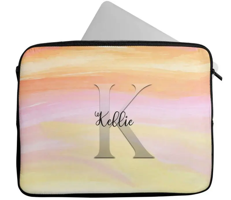 Personalised Any Name Marble Design Laptop Case Sleeve Tablet Bag 105 3