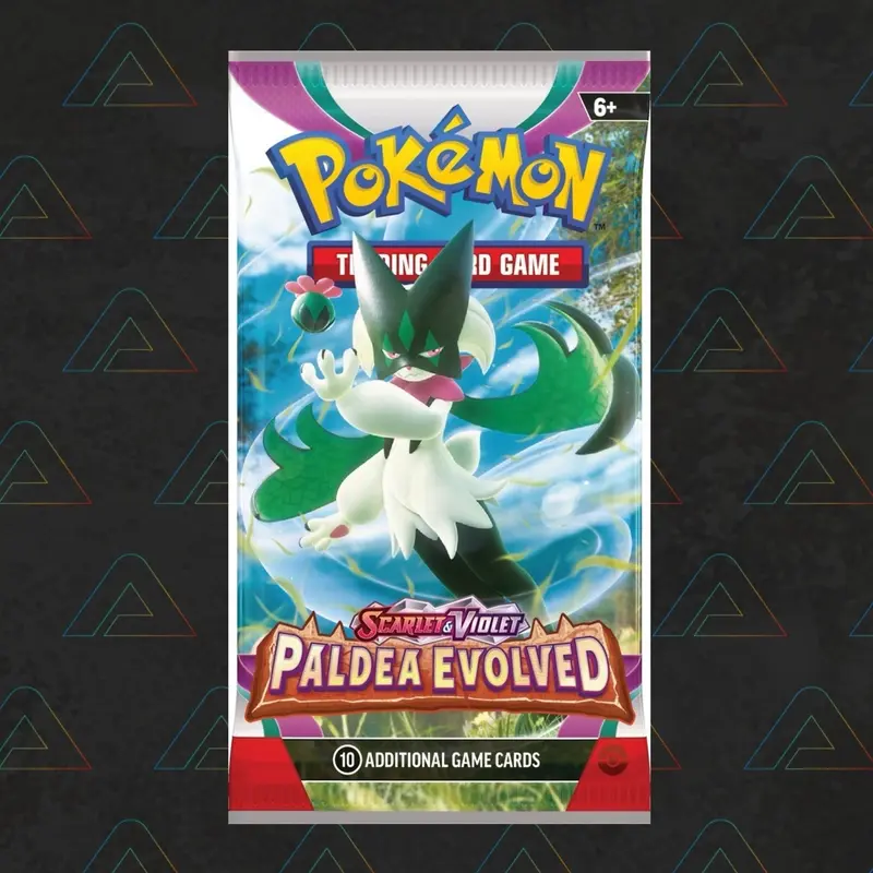 1 x Pokémon TCG: Scarlet & Violet-Paldea Evolved Booster Pack Trading Card 0