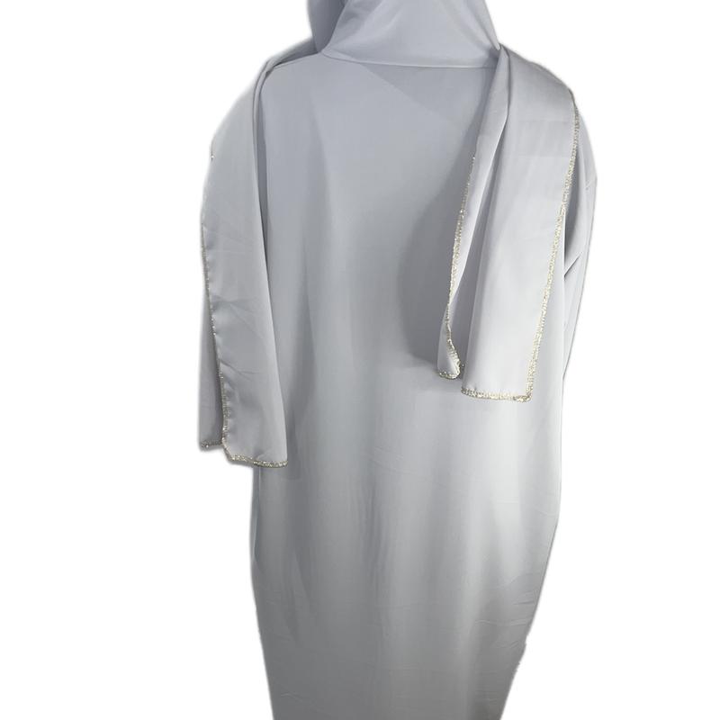 1 piece hijab and abayah with gold embroidery 8