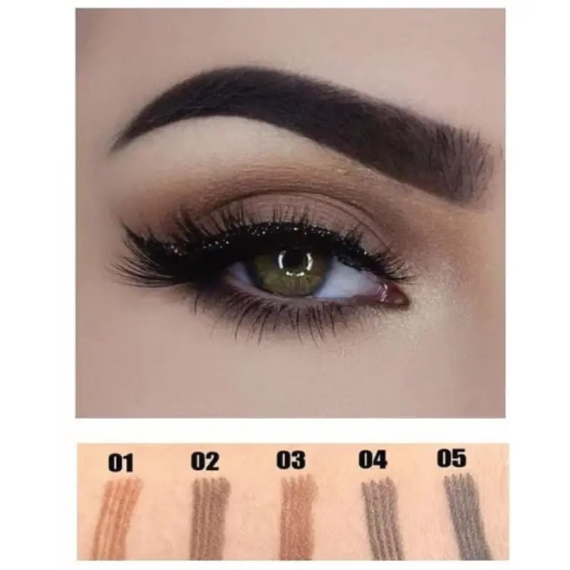 Professional Eyebrow Pen, 4-fork Liquid Eyebrow Pen, Waterproof, Smudgeproof, Long-lasting and Easy to Shape Eyebrows, Eye Brow Pencil, High Pigmented Brow Shading Filling Styling Pen, Easy to Apply, Daily Cosmetic 2
