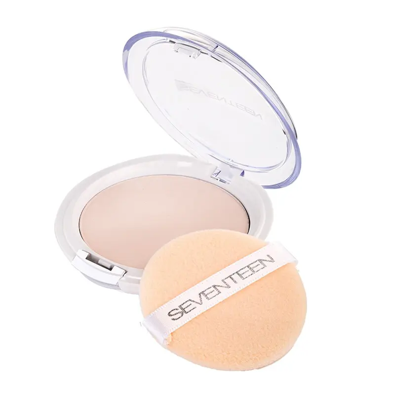 Seventeen Natural Sliky Transparent Compact  Powder No.1,VITAMIN E,ALOE VERA Makeup Silky 0