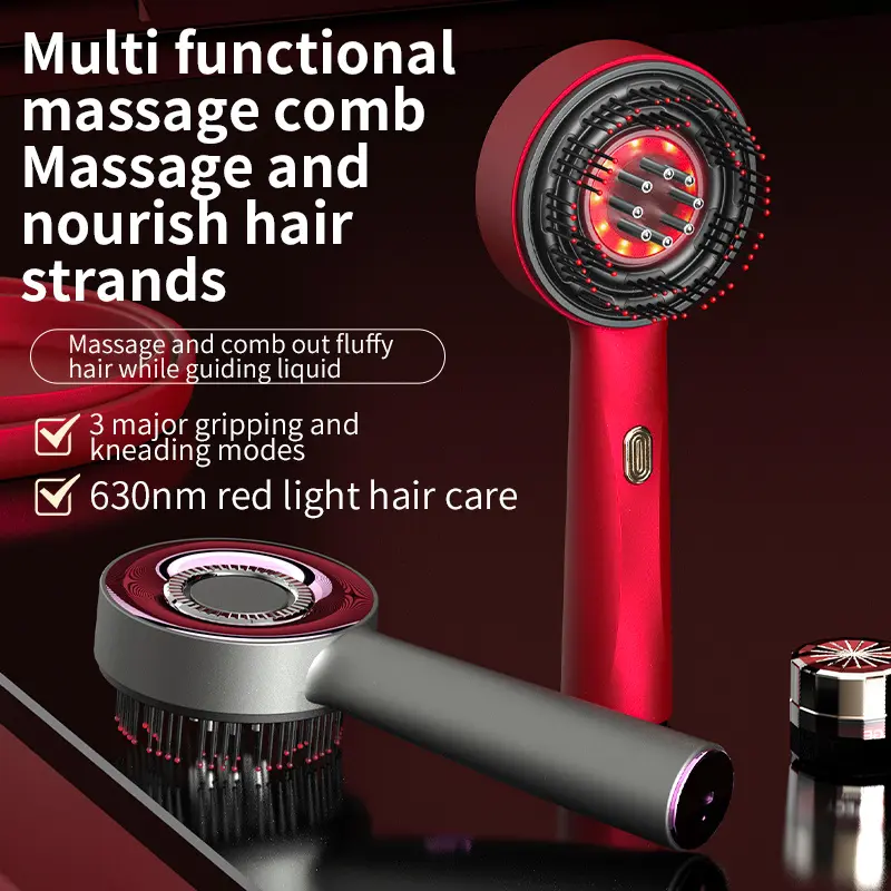 Multi-function Massage Comb,Electric Hair Oil Comb and Scalp Massager in One, A Vibrating Head Massager for Scalp Cleaning, A Hair Scalp Massager with IPX7 Waterproof Function, Wireless and Portable,Scalp&Hair,Head Massage,  Home Relaxation