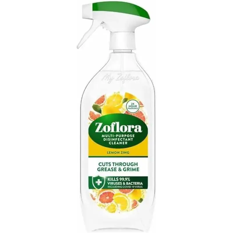 Lemon Zing Multipurpose Disinfectant Spray – 800ml Antibacterial Multi-Surface Cleaner, Pet-Friendly, Kills 99.9% of Bacteria & Viruses