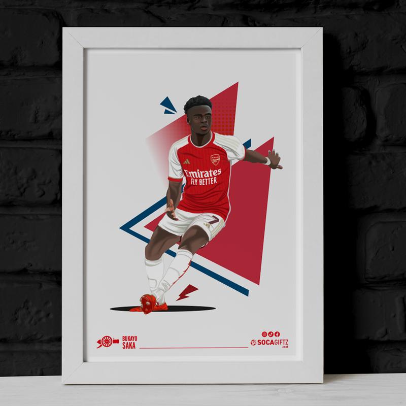 Non Framed A4 Saka Poster Print ONLY 2
